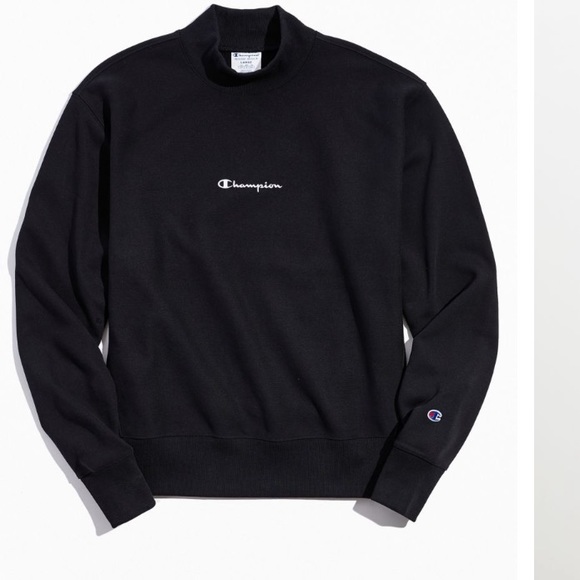 mock neck champion sweatshirt